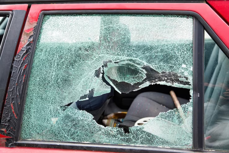 Quietly Break a Car Window in an Emergency