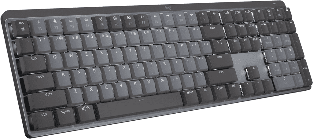 2. Logitech MX Mechanical Wireless Performance Keyboard With Tactile Quiet Switches
