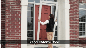 Repair storm door